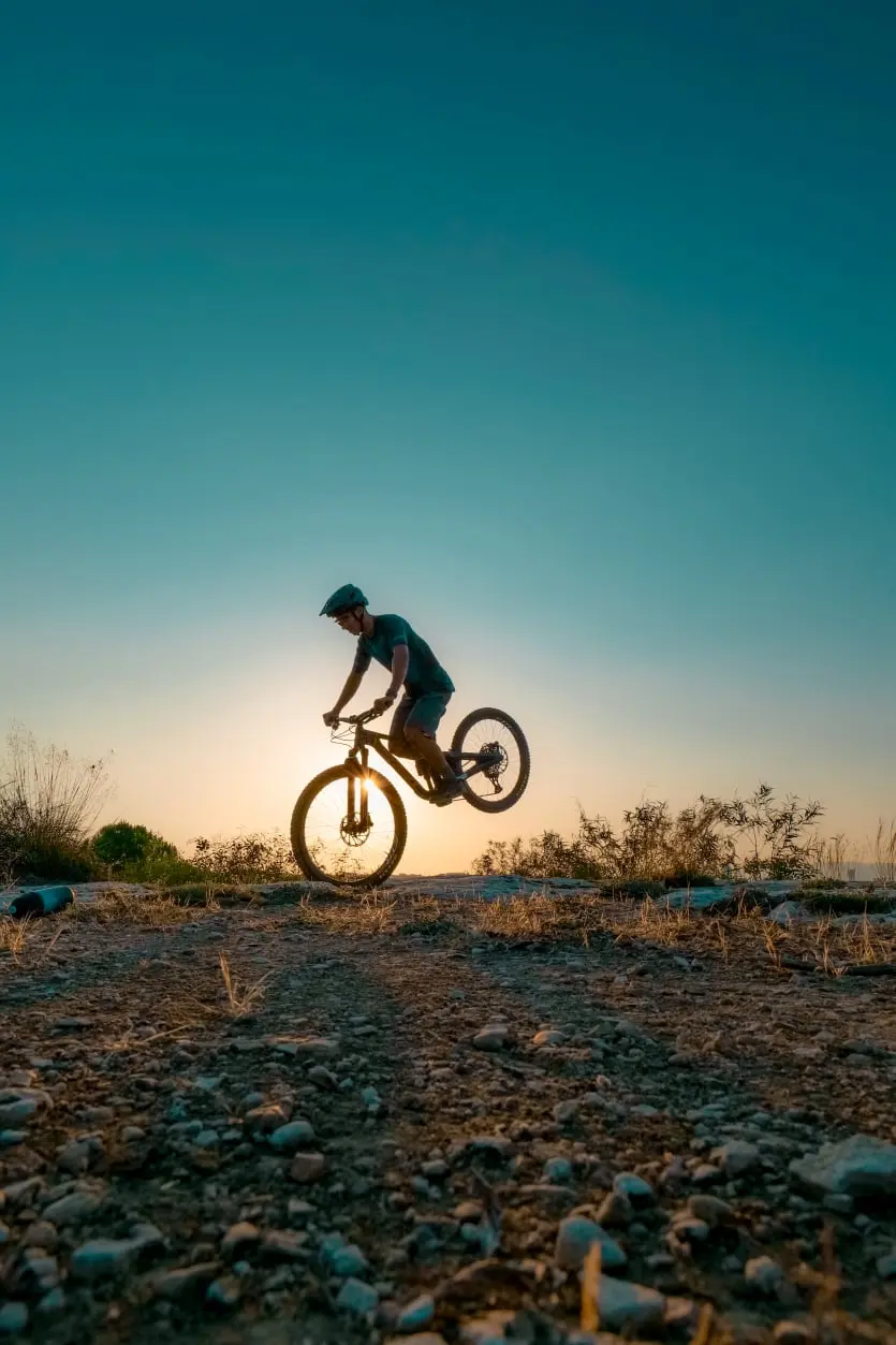 George Kouzis on a Kona Bike